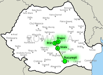 One day trip to Peles, Bran and Brasov (12H) | The program itinerary